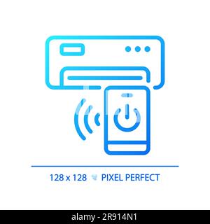 Ac remote control gradient linear vector icon Stock Vector