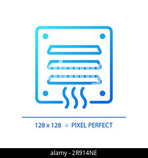 Air vent gradient linear vector icon Stock Vector