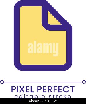 File pixel perfect RGB color ui icon Stock Vector