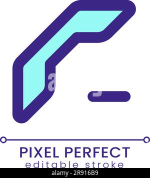 Delete contact pixel perfect RGB color ui icon Stock Vector