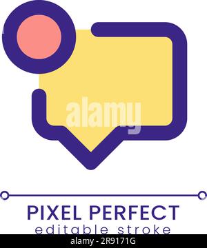 New message pixel perfect RGB color ui icon Stock Vector