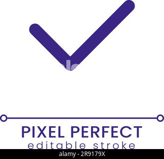 Checkmark pixel perfect RGB color ui icon Stock Vector