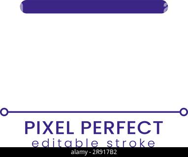 Minus pixel perfect RGB color ui icon Stock Vector