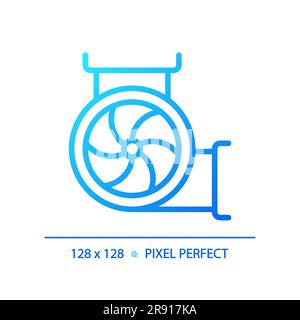 Industrial ventilation gradient linear vector icon Stock Vector