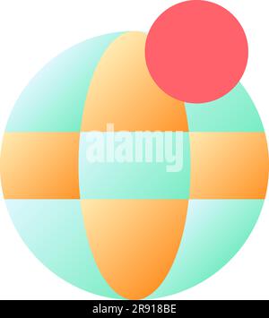 Internet network notification pixel perfect flat gradient color ui icon Stock Vector