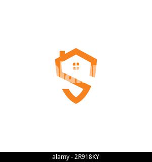 S Home logo. Letter S Building Logo Stock Vector