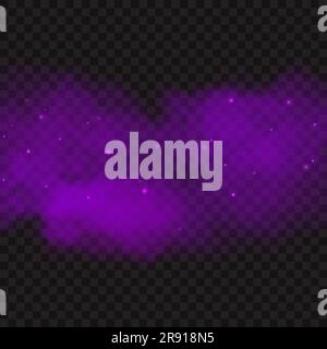 Magic dust effect isolated on transparent background Stock Vector