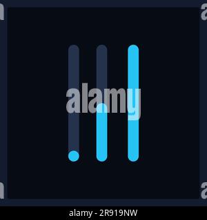 Vertical slider UI element template Stock Vector