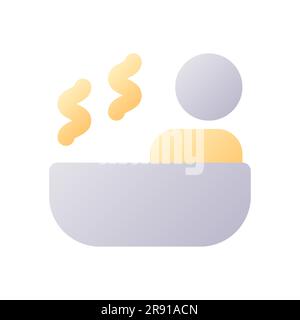 Spa pixel perfect flat gradient two-color ui icon Stock Vector