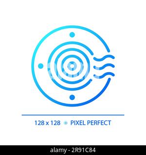 Air outlet gradient linear vector icon Stock Vector
