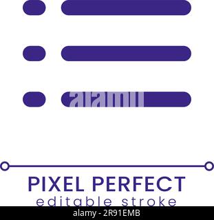Checklist pixel perfect RGB color ui icon Stock Vector