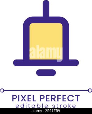 Notification pixel perfect RGB color ui icon Stock Vector