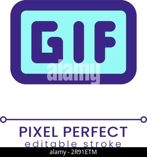 GIF pixel perfect RGB color ui icon Stock Vector