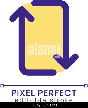 Repeat pixel perfect RGB color ui icon Stock Vector