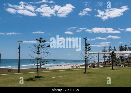 Views of Scarborough Beach in Perth on a perfect day in Western Australia Stock Photo