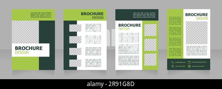 Agribusiness development strategy blank brochure design Stock Vector