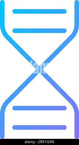 Sandglass pixel perfect gradient linear vector icon Stock Vector