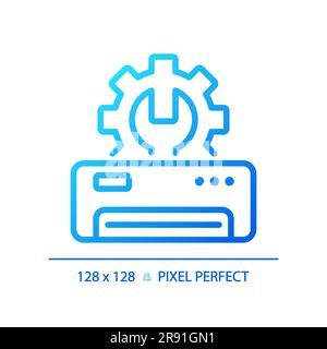Ac repair gradient linear vector icon Stock Vector
