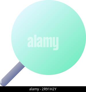 Magnifying glass pixel perfect flat gradient color ui icon Stock Vector