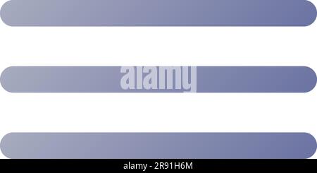 Hamburger menu button pixel perfect flat gradient color ui icon Stock Vector