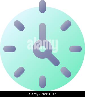 Stopwatch pixel perfect flat gradient color ui icon Stock Vector