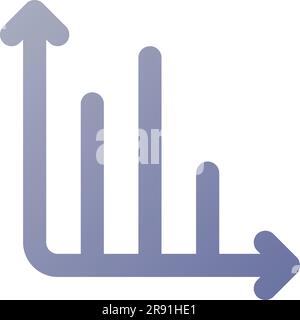 Infochart pixel perfect flat gradient two-color ui icon Stock Vector ...