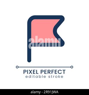Flag pixel perfect RGB color ui icon Stock Vector