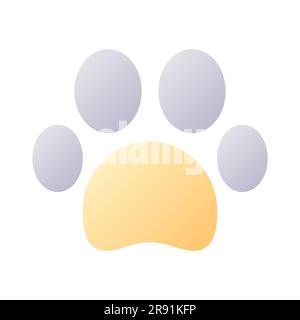 Pet friendly pixel perfect flat gradient two-color ui icon Stock Vector
