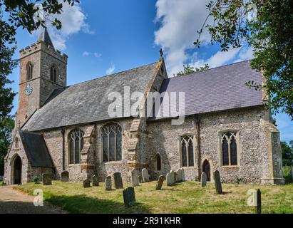 St Andrew's Church, Ringstead, Norfolk Stock Photo