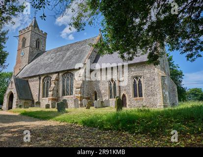 St Andrew's Church, Ringstead, Norfolk Stock Photo