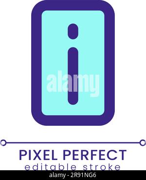 Information pixel perfect RGB color ui icon Stock Vector
