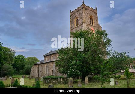 St Mary the Virgin Church, Brancaster, Norfolk Stock Photo