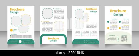 Agribusiness blank brochure design Stock Vector