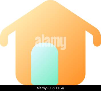 House pixel perfect flat gradient color ui icon Stock Vector