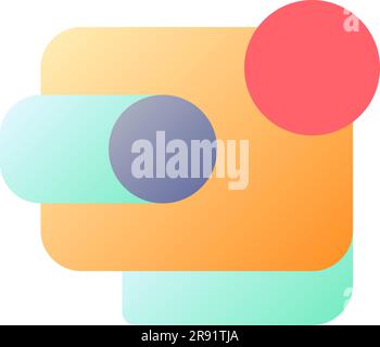 Notification from digital wallet pixel perfect flat gradient color ui icon Stock Vector