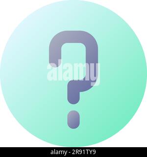 FAQ pixel perfect flat gradient color ui icon Stock Vector