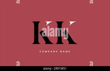 KK Abstract Letters Logo Monogram Stock Vector