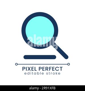 Searching tool pixel perfect RGB color ui icon Stock Vector