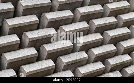 Close-up shot of a stone wall texture background Stock Photo