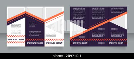 Travel planning agency promotional trifold brochure template design Stock Vector