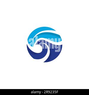 Wave Abstract Logo Modern Design. Ocean Logo Stock Vector
