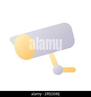 Surveillance pixel perfect flat gradient two-color ui icon Stock Vector