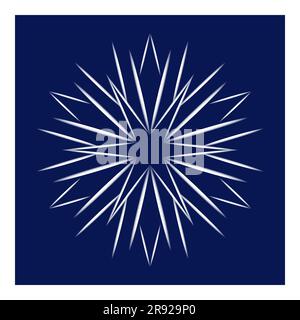Snowflake Icon or design element Vector illustration Stock Vector