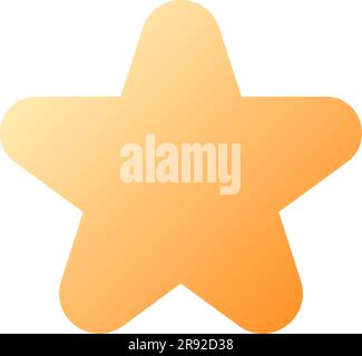 Star pixel perfect flat gradient color ui icon Stock Vector