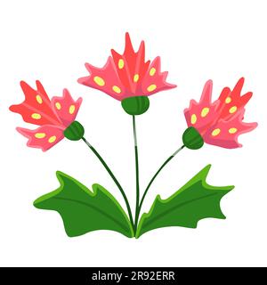 Flower doodle design. Hand drawn vector of floral element isolated on white background. Stock Vector