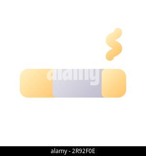 Smoking lounge pixel perfect flat gradient two-color ui icon Stock Vector