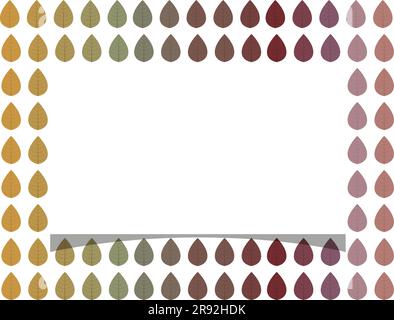Autumn banner template Copy space Horizontal fall background Vector illustration Stock Vector