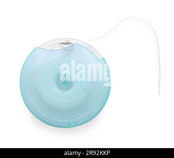 Dental Floss Container Isolated On White Background Stock Photo