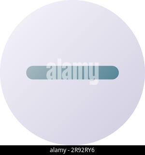 Subtraction button pixel perfect flat gradient two-color ui icon Stock Vector