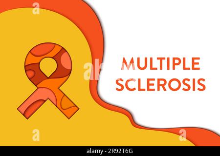 Multiple sclerosis awareness, conceptual illustration Stock Photo